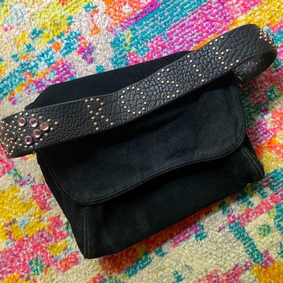Y2K Vintage Tylie Malibu Classic Flap Bag CUSTOM NAME STRAP ROSIE - Picture 1 of 4